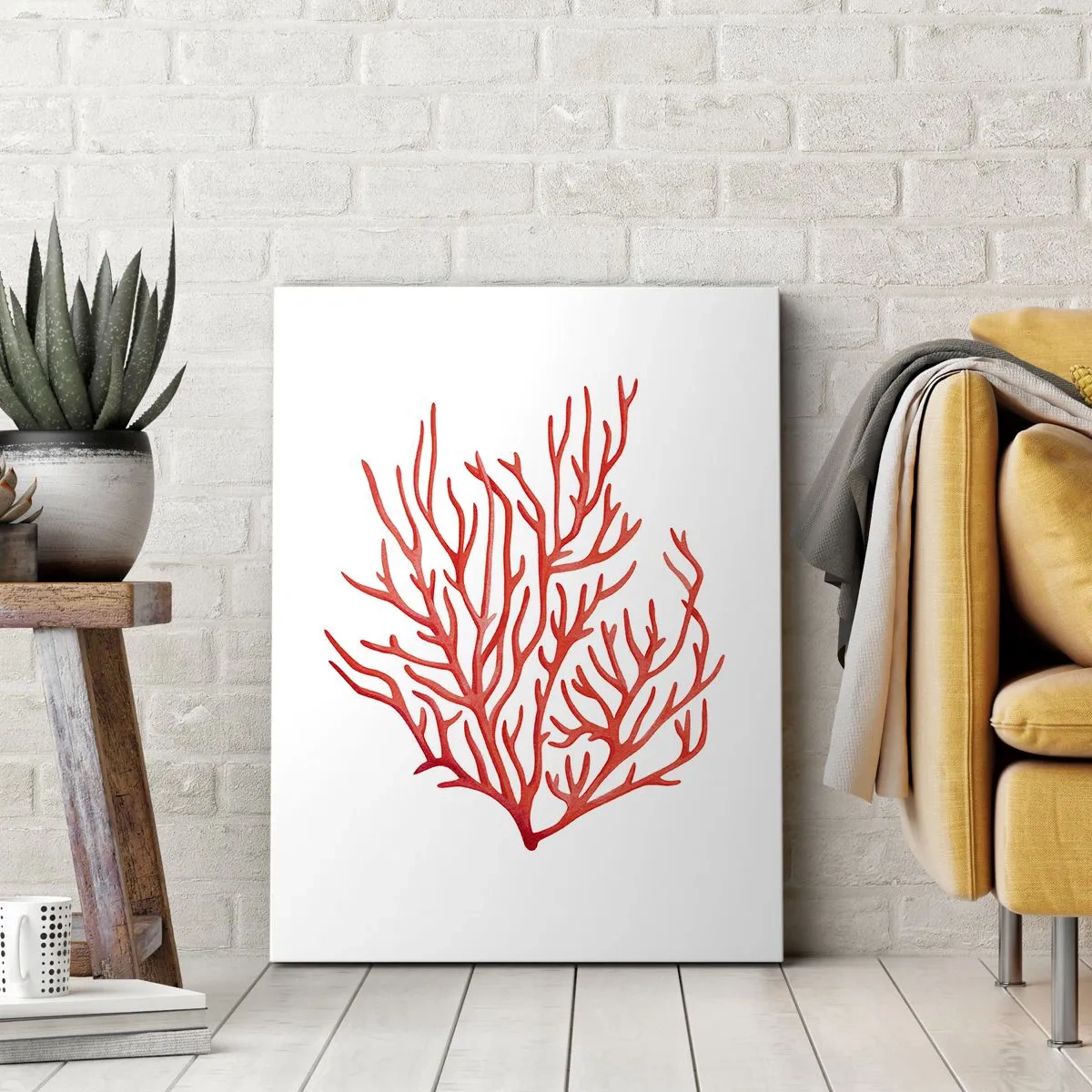 Tablou pe pânză - Coral filigranat - 80x120 cm