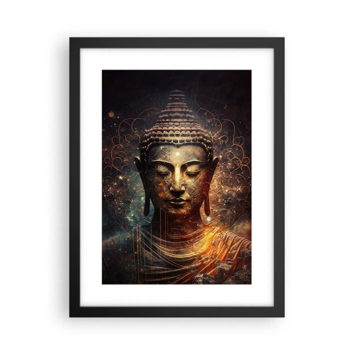 Poster în ramă neagră - Echilibru spiritual - 30x40 cm