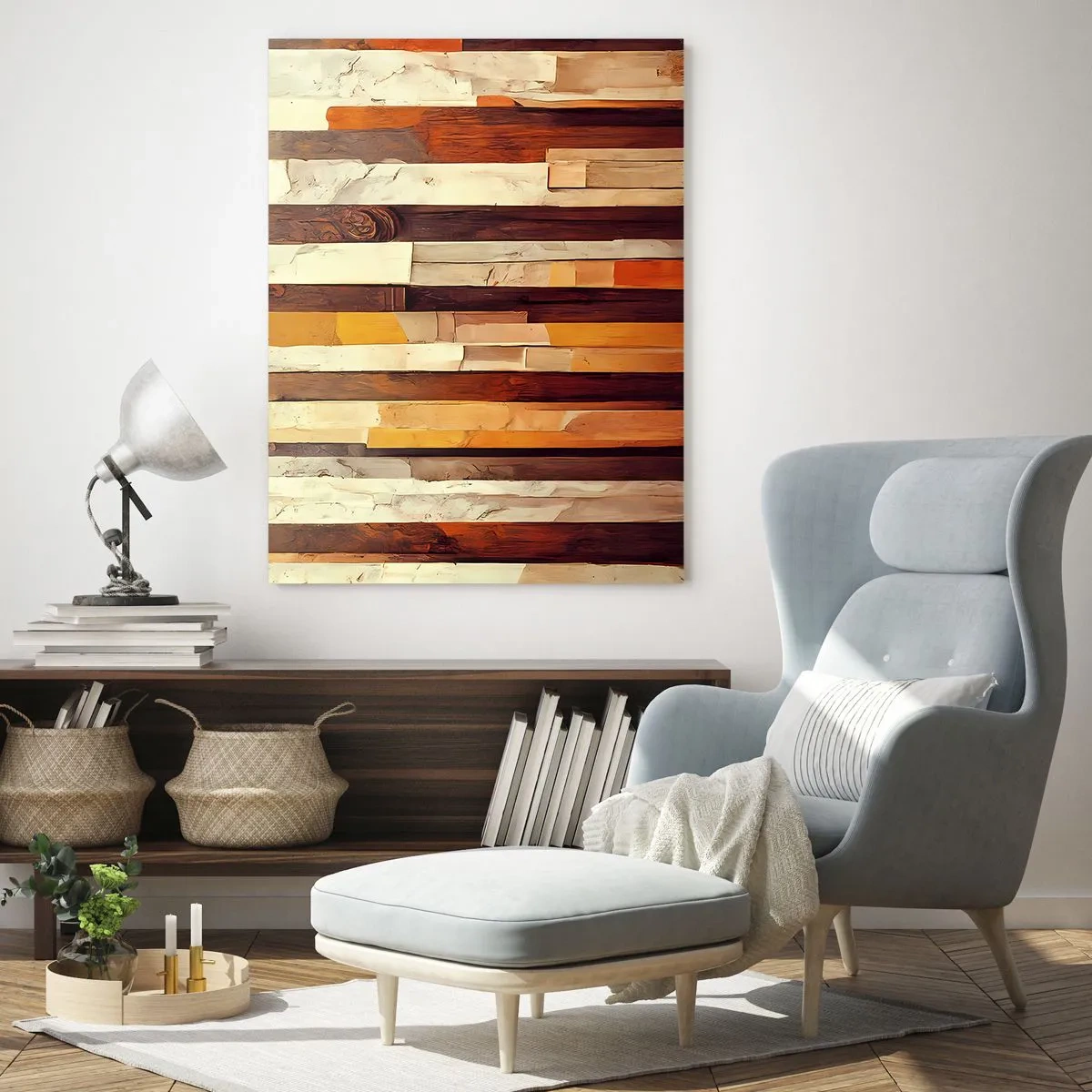 Tablou pe sticlă - Imnul copacilor din pădure - 50x70 cm