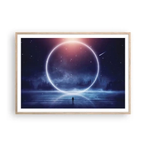 Poster în ramă de stejar deschis - Ei sunt deja aici... - 100x70 cm