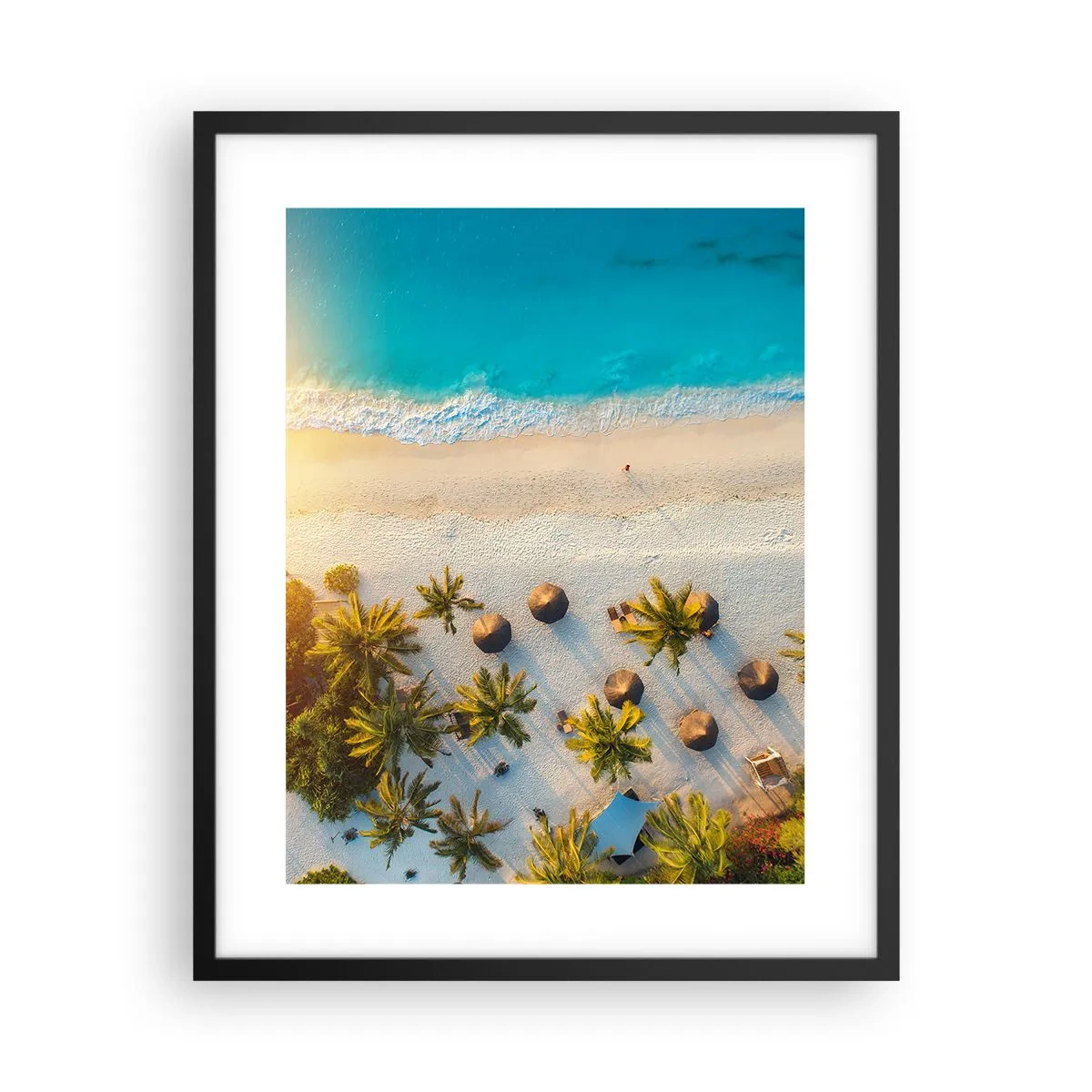 Poster în ramă neagră - Bun venit în paradis - 40x50 cm