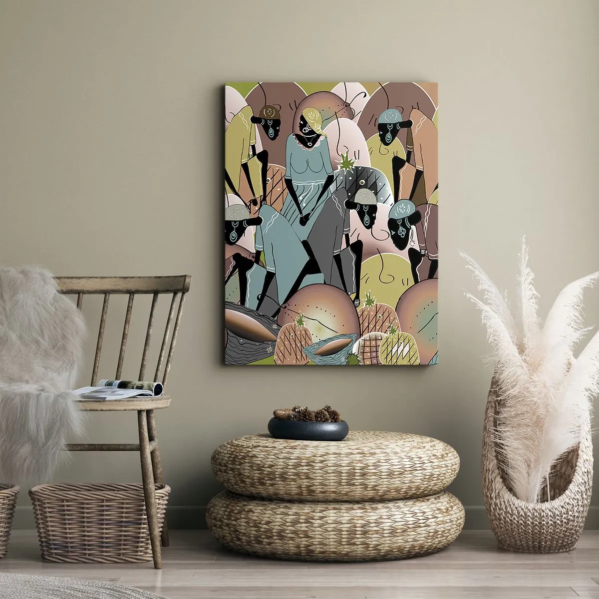 Tablou pe pânză - Sărbătoarea cea mare se apropie - 45x80 cm