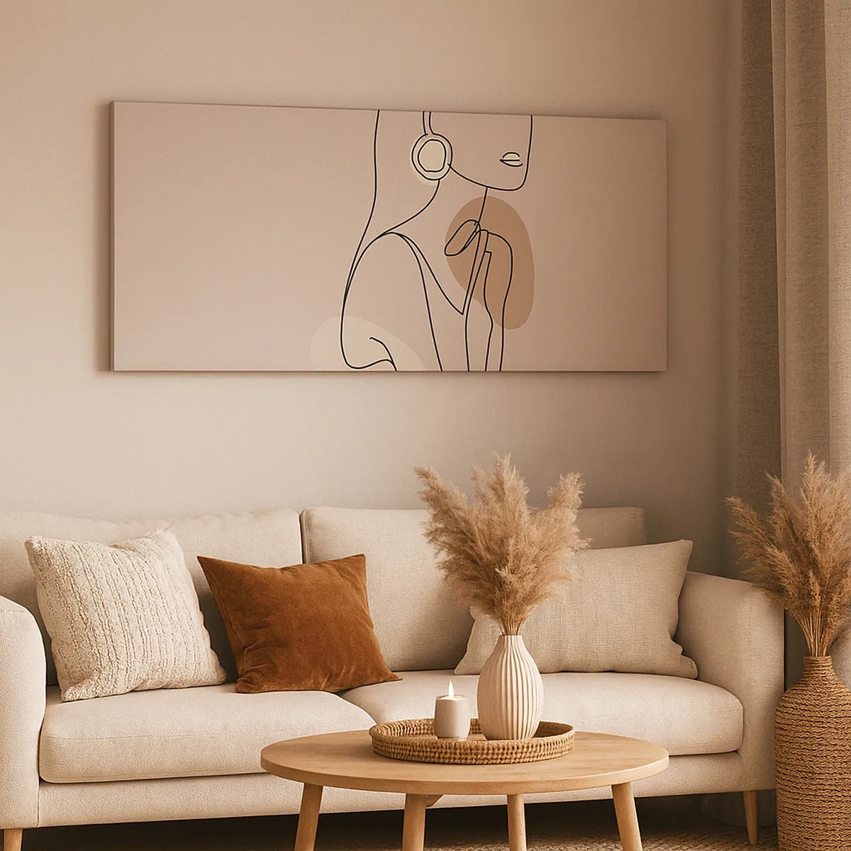 Tablou pe pânză - Icoana fecioarei - 30x30 cm