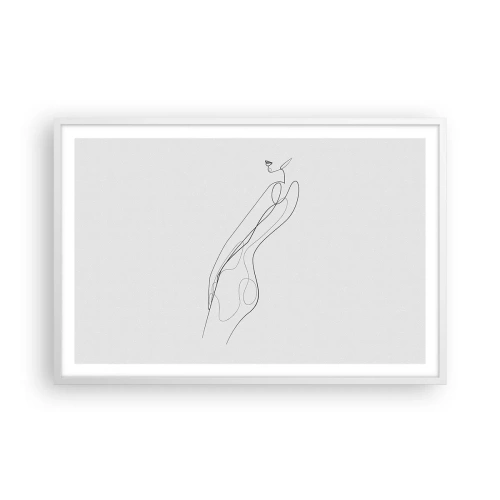 Poster în ramă albă - Abia o promisiune - 91x61 cm