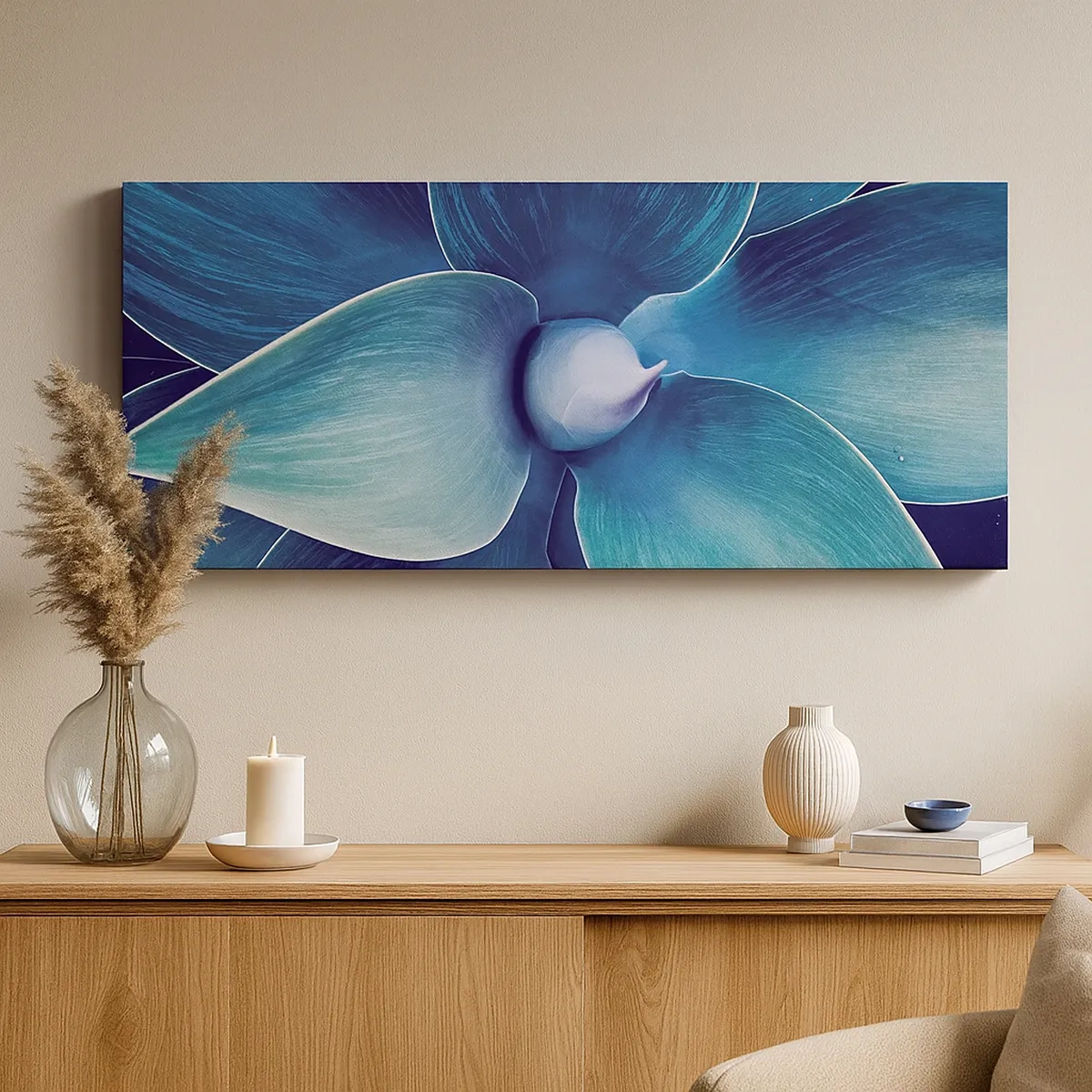 Tablou pe pânză - A furat albastrul de la cer - 30x30 cm