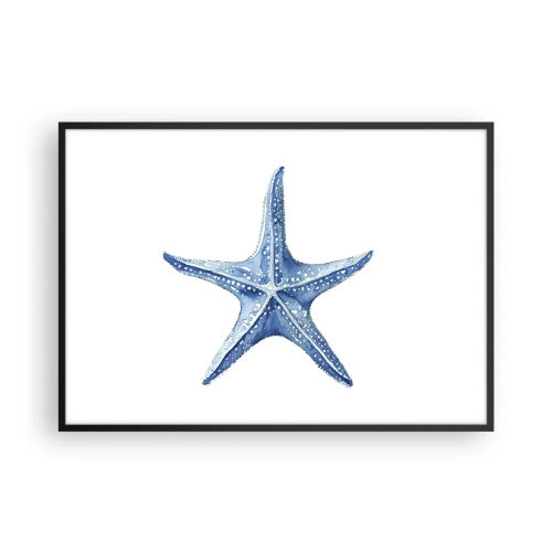 Poster în ramă neagră - Steaua mării - 100x70 cm