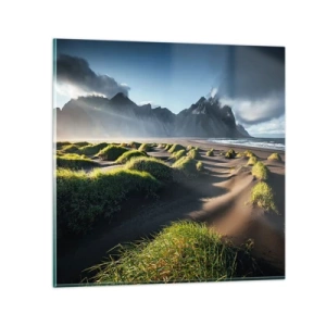 Tablou pe sticlă - Armonia elementelor - 60x60 cm