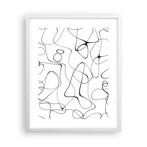 Poster în ramă albă - Căile vieții, căile destinului - 40x50 cm