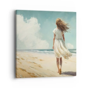 Tablou pe pânză - Vreau să întâlnesc soarele și vântul - 40x40 cm