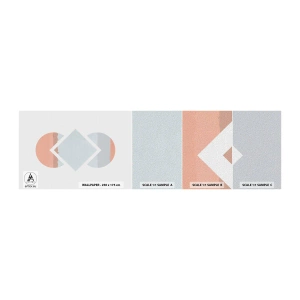 Mostră tapet autocolant Deluxe Sticker - Situația este clară - Abstracția, Bucată, Minimalism - 100x30 cm