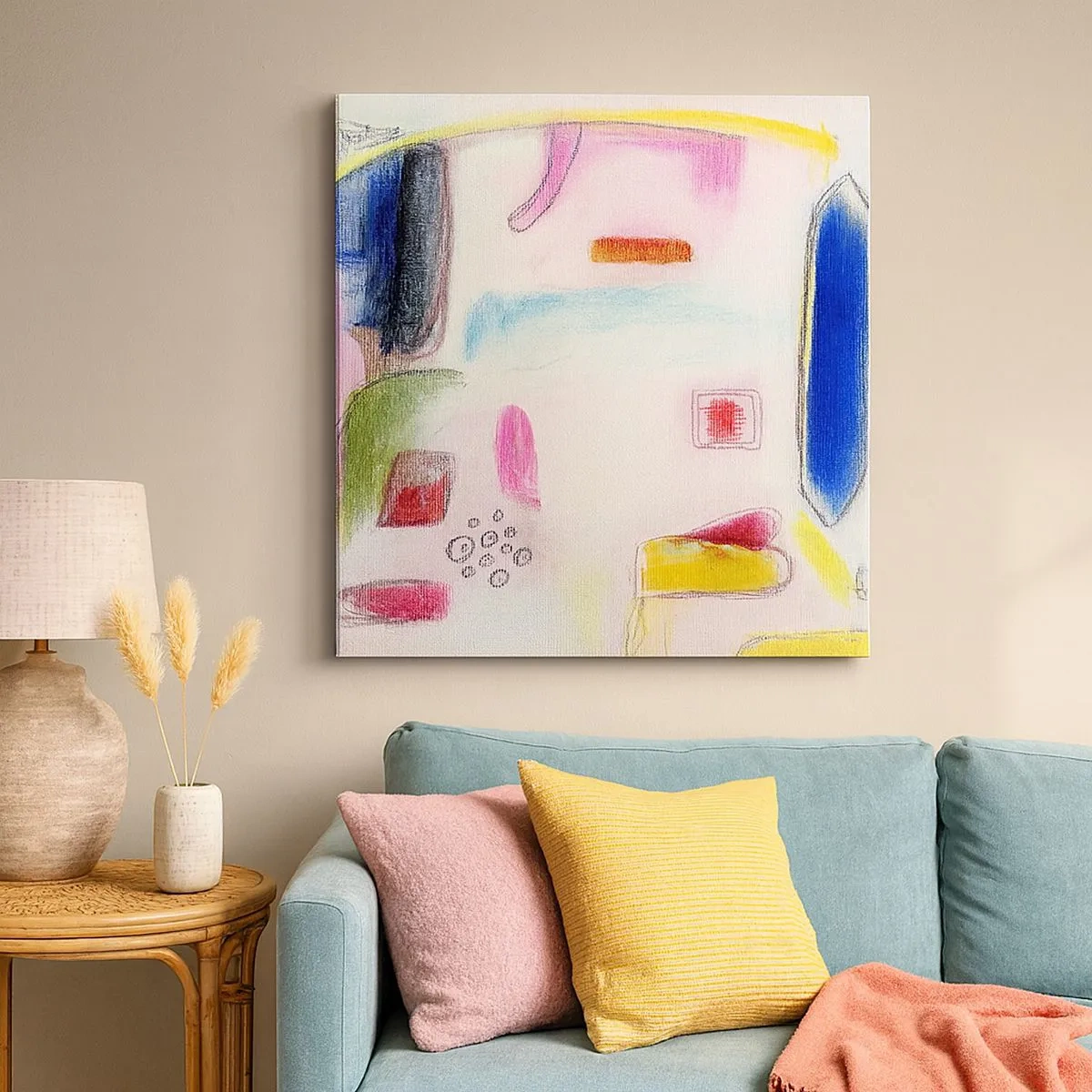 Tablou pe pânză - Mai mult convexă decât concavă sau plată - 30x30 cm