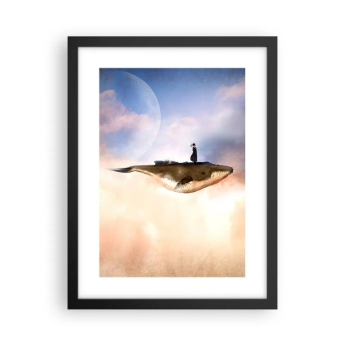 Poster în ramă neagră - O călătorie suprarealistă - 30x40 cm