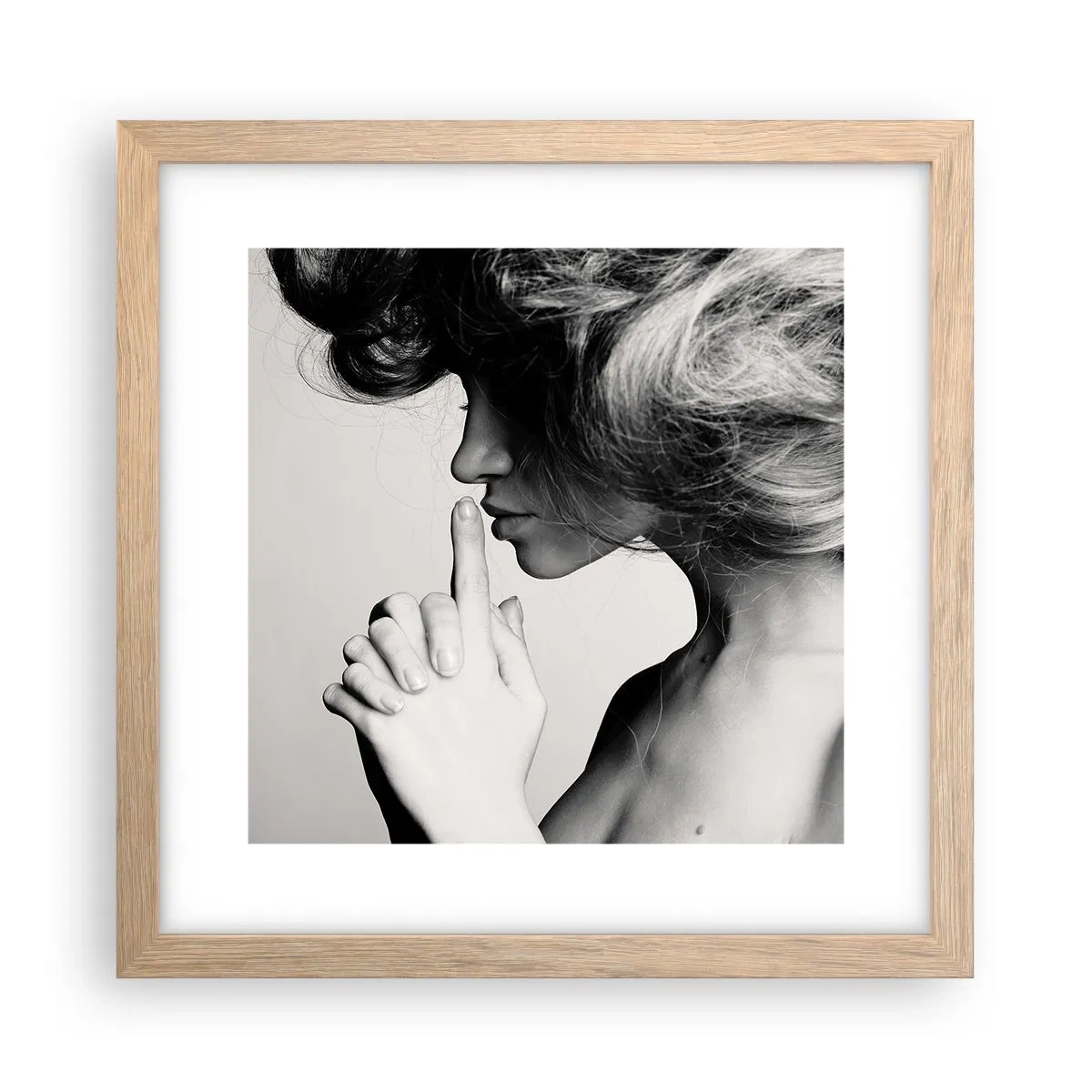 Poster în ramă de stejar deschis - Ascultă-te pe tine însuți - 30x30 cm