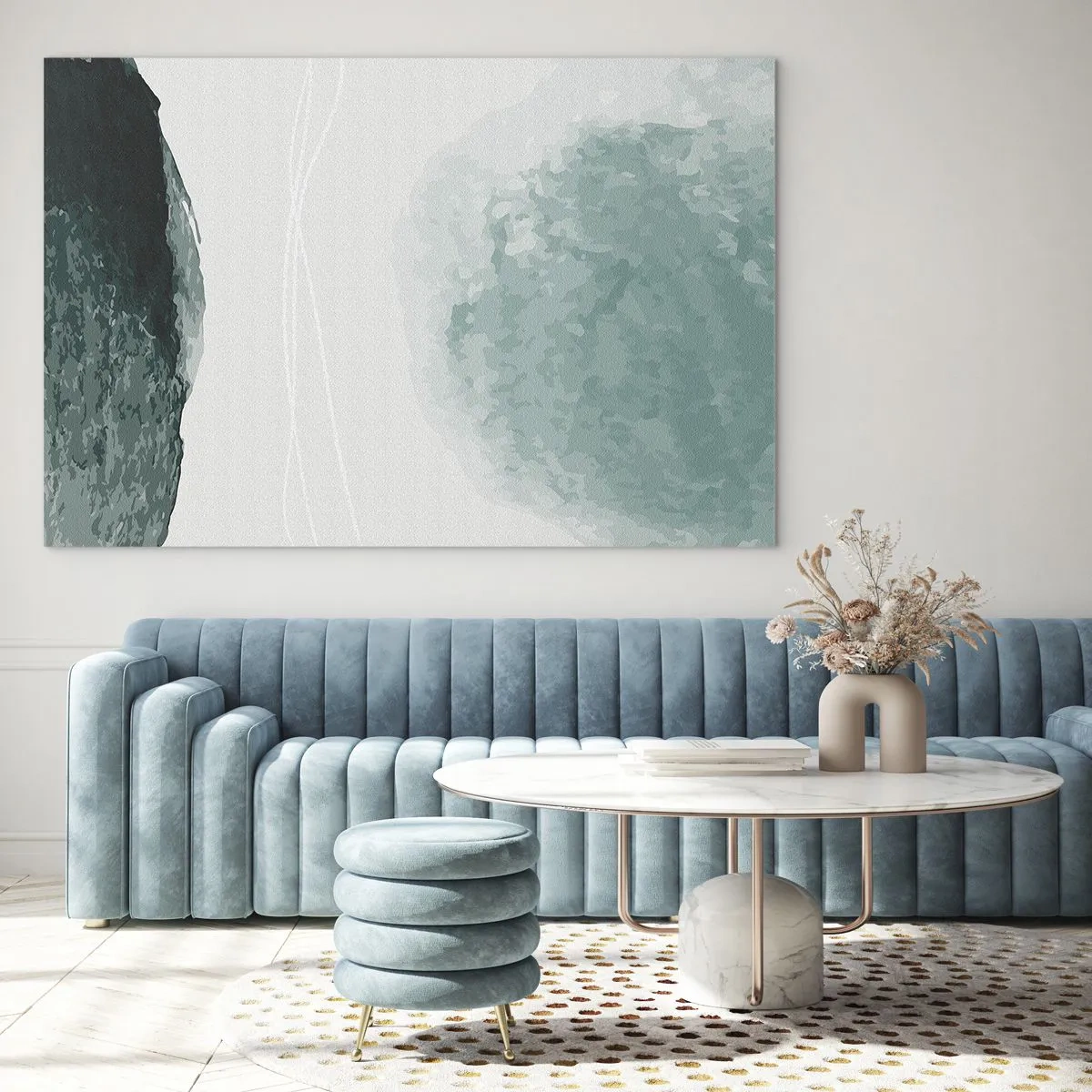 Tablou pe sticlă - Întâlnire cu ceața - 120x80 cm