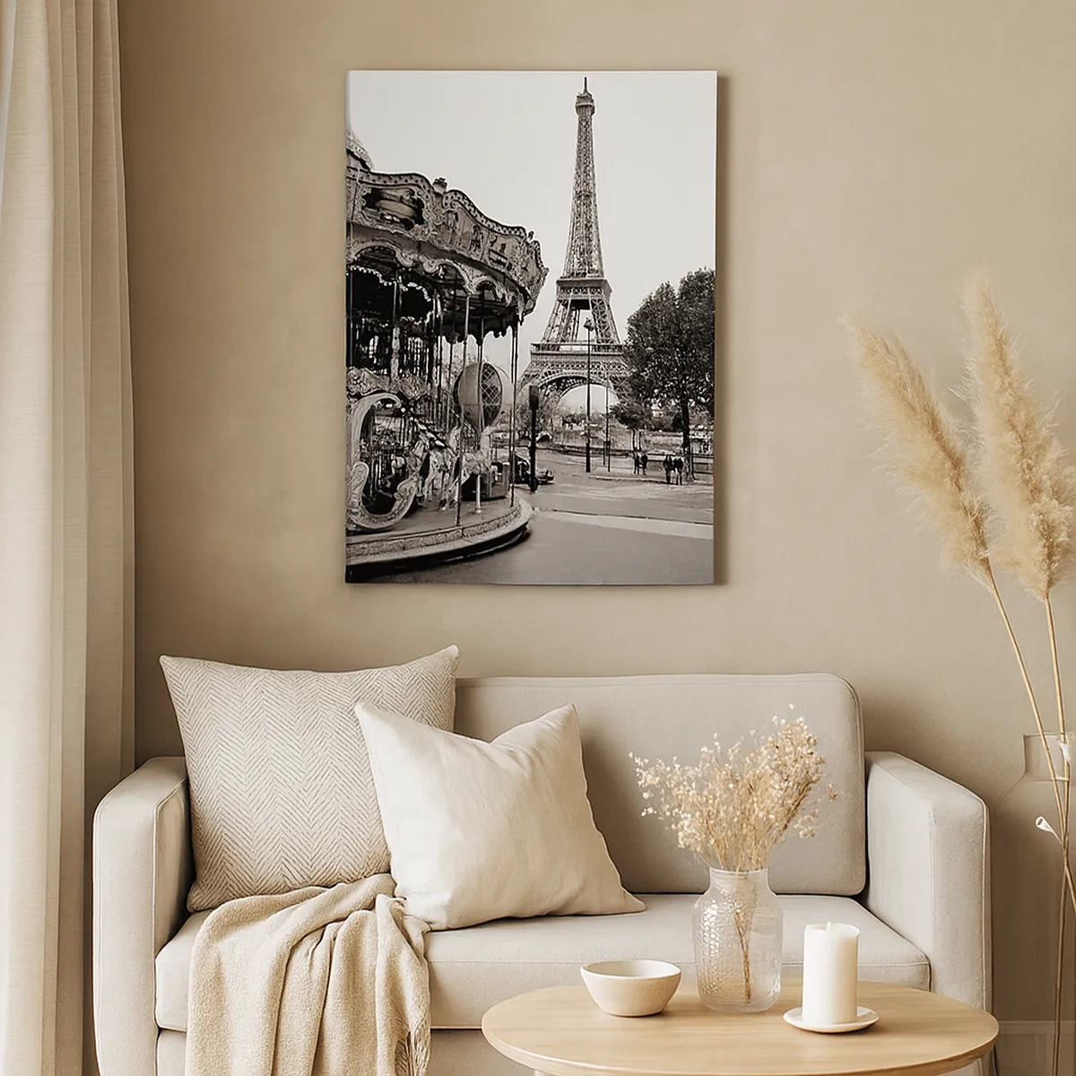 Tablou pe pânză Canvas - Distracții retro pariziene - 50x70 cm