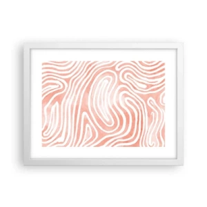 Poster în ramă albă - Într-un labirint de coral - 40x30 cm