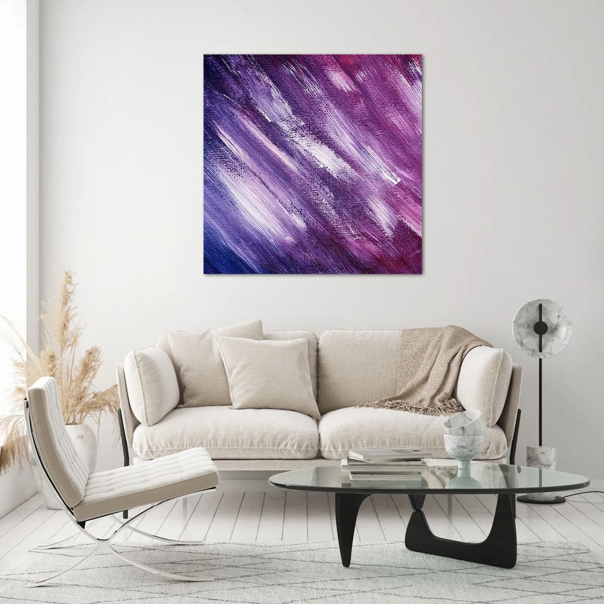 Tablou pe sticlă - Când bate vântul însorit - 60x60 cm