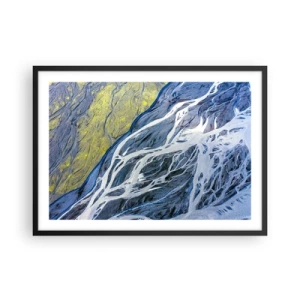 Poster în ramă neagră - Picturi din natură - 70x50 cm