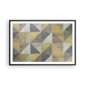 Poster în ramă neagră - La unghiul triunghiului - 91x61 cm