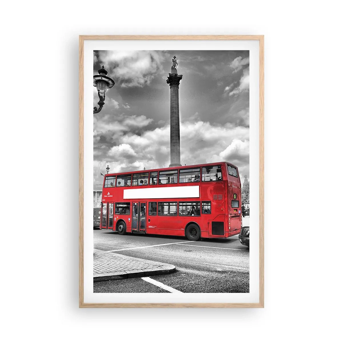 Poster în ramă de stejar deschis - Adevărata forță vitală a orașului - 61x91 cm