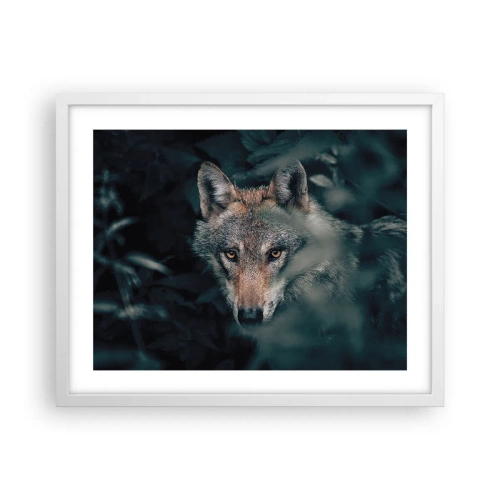 Poster în ramă albă - Vânător - 50x40 cm