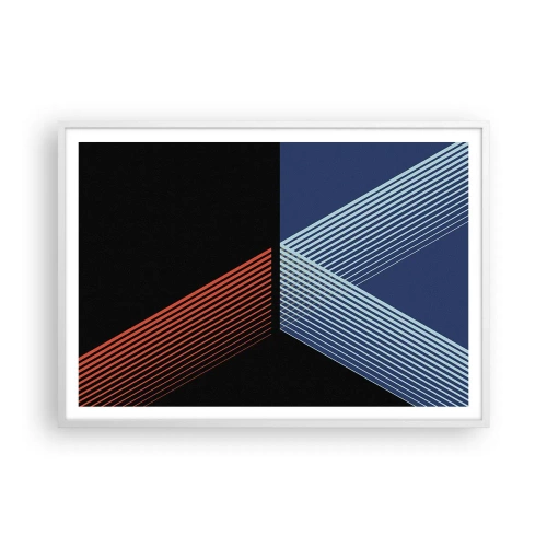 Poster în ramă albă - O poveste simplă - 100x70 cm