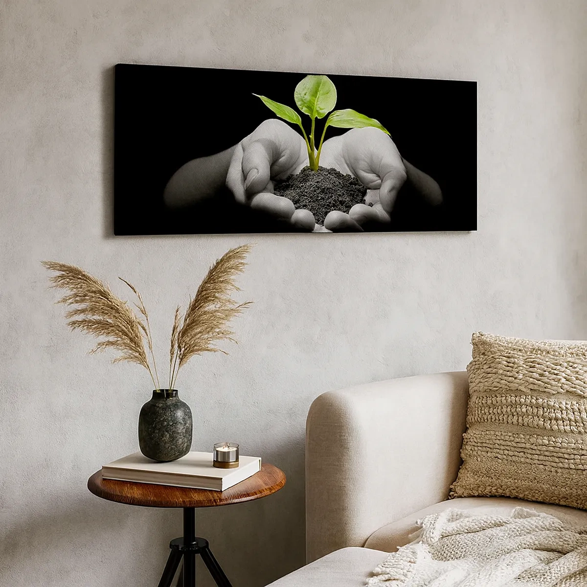 Tablou pe pânză - Iubesc natura, o protejez - 30x30 cm