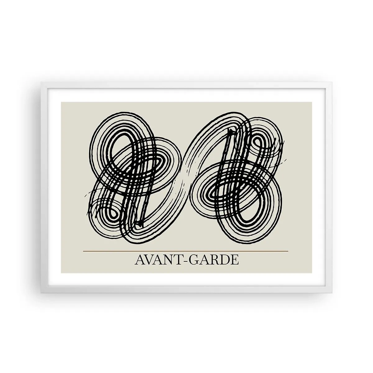 Poster în ramă albă - A apărut spontan - 70x50 cm