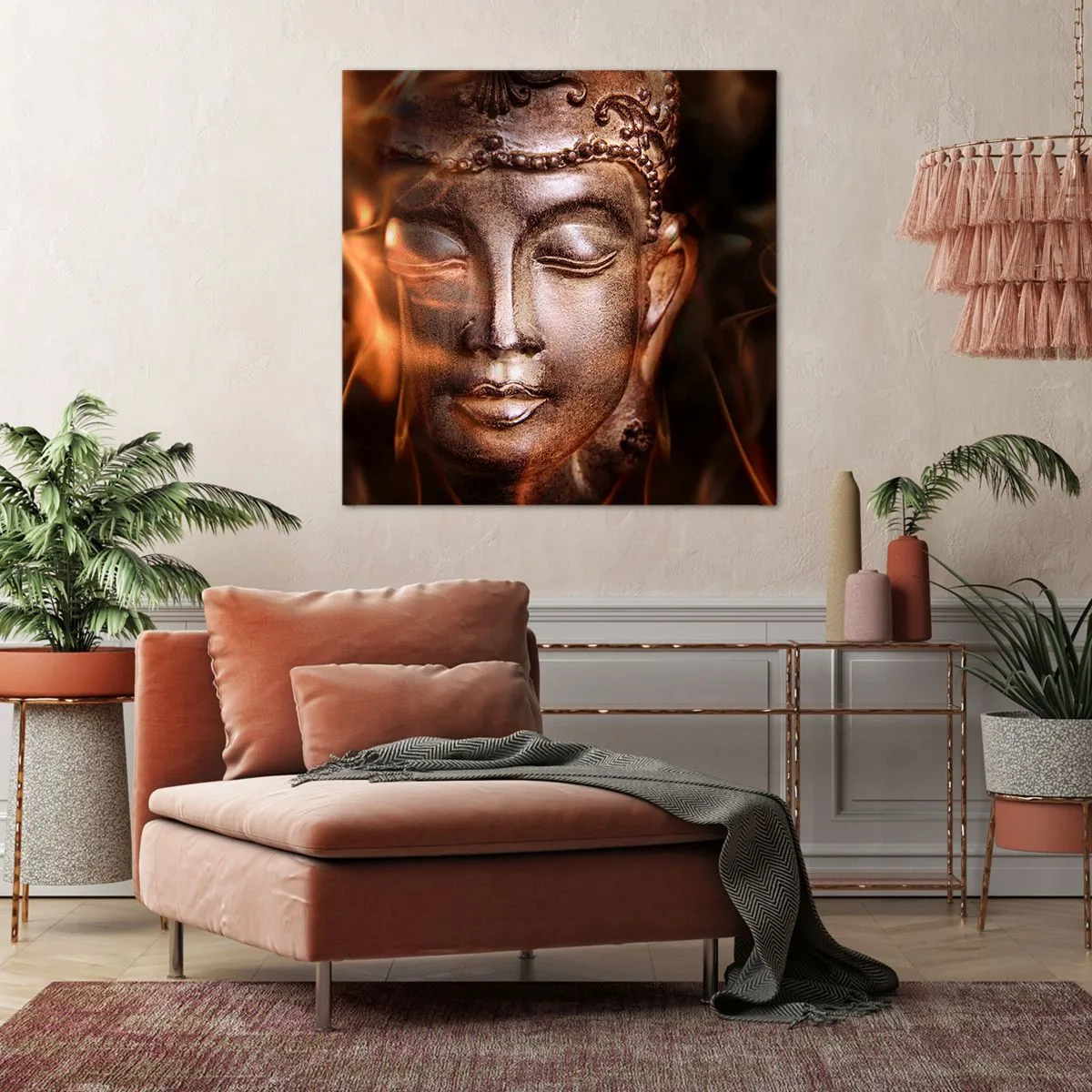 Tablou pe pânză - Există doar aici și acum - 40x40 cm