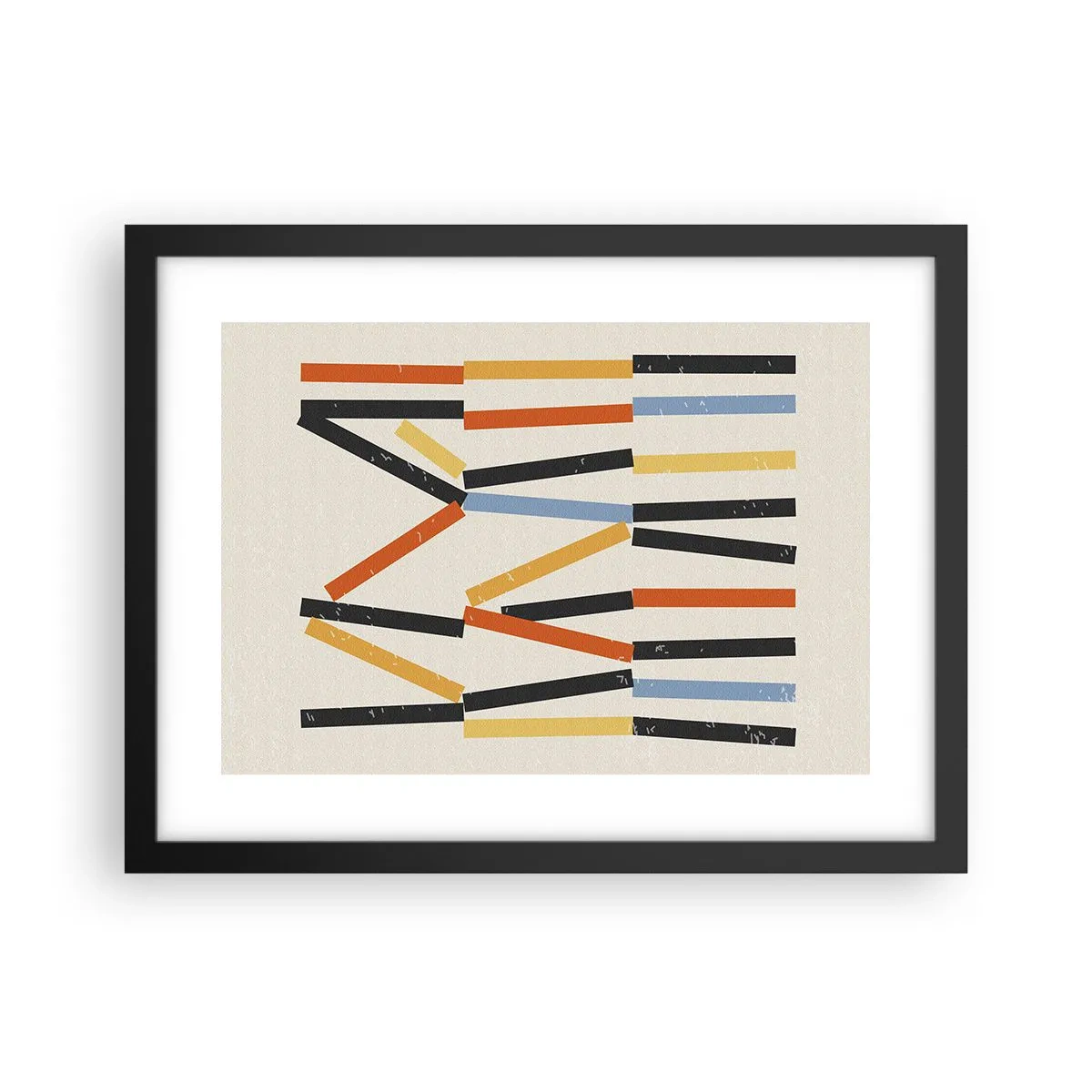 Poster în ramă neagră - Compoziție la nivel - 40x30 cm
