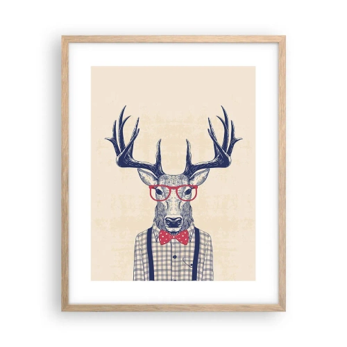 Poster în ramă de stejar deschis - O extravaganță jucăușă - 40x50 cm