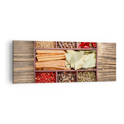 Tablou pe pânză - Ordine de forme, buchet de arome - 140x50 cm