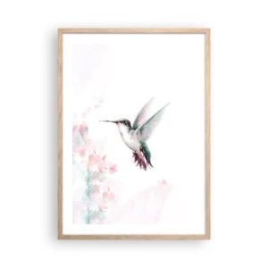 Poster în ramă de stejar deschis - Oprit în mișcare - 50x70 cm