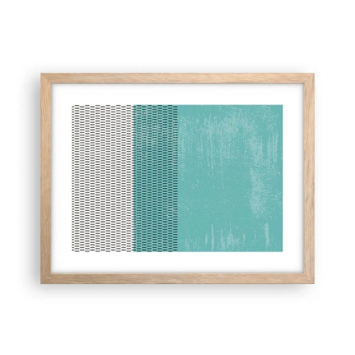 Poster în ramă de stejar deschis - Compoziție echilibrată - 40x30 cm