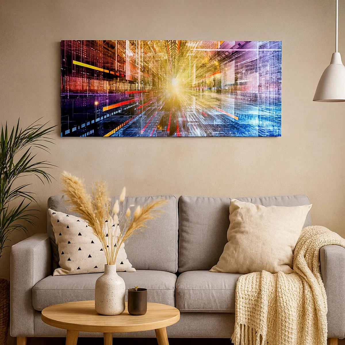 Tablou pe pânză - Coridor luminos - 30x30 cm