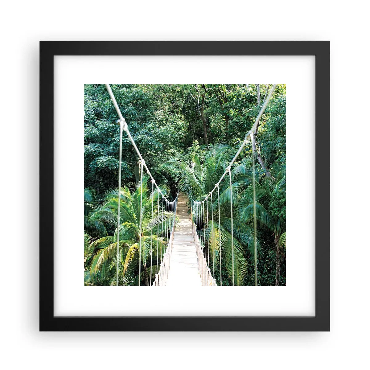 Poster în ramă neagră - Welcome to the jungle! - 30x30 cm