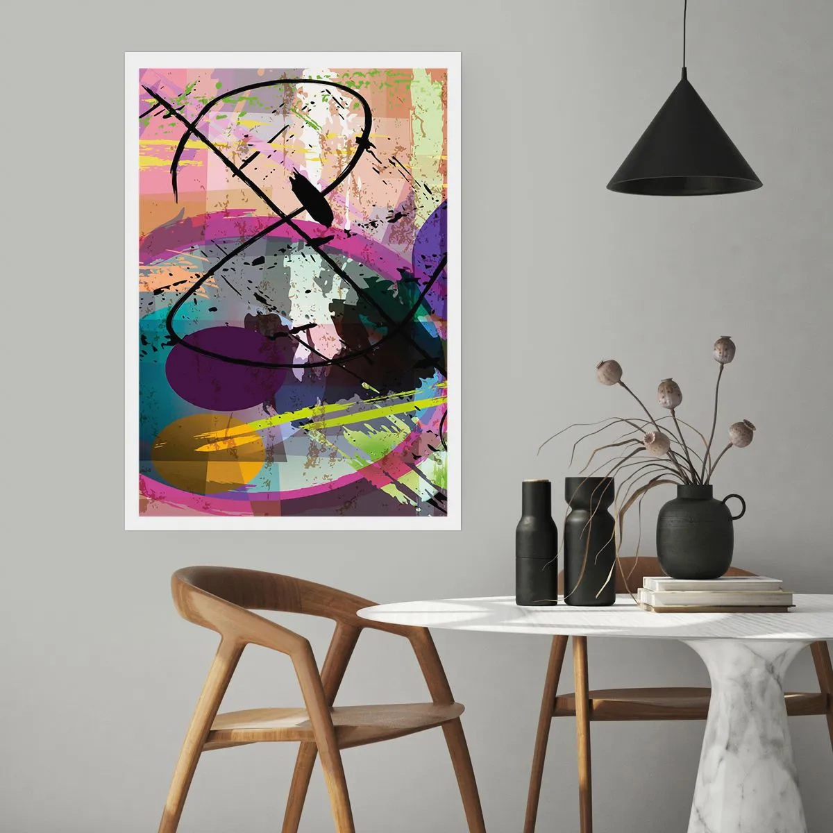 Poster - Poate fi drept sau de jur împrejur - 70x100 cm