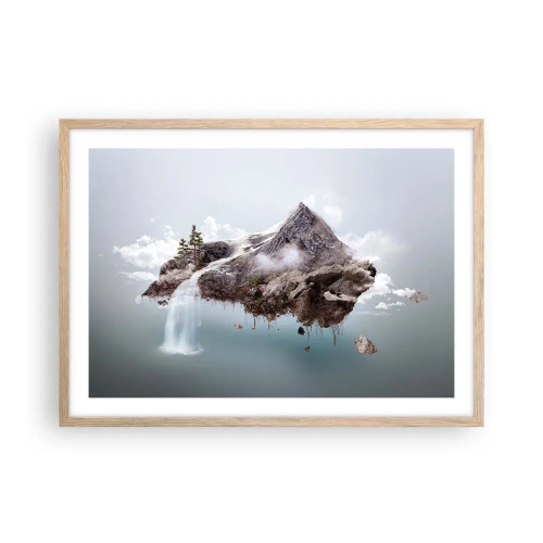 Poster în ramă de stejar deschis - Prin ochii unui suprarealist - 70x50 cm