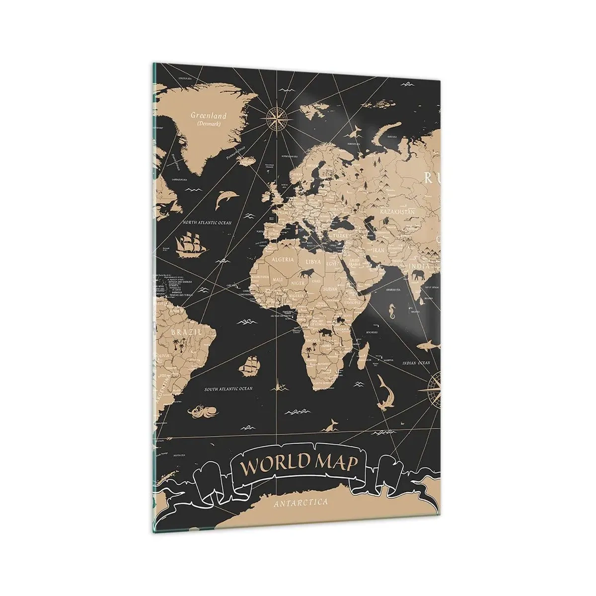 Tablou pe sticlă - Limitele lumii mele - 70x100 cm