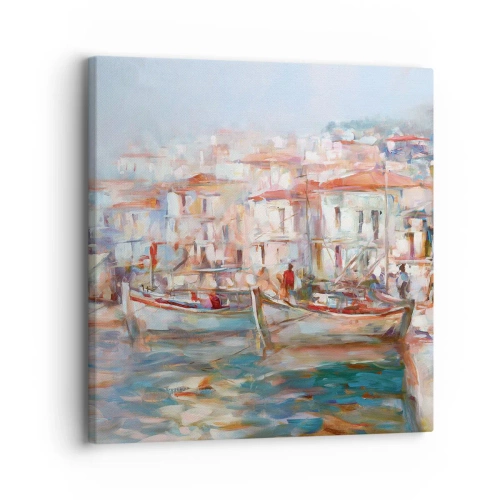 Tablou pe pânză - Vacanță pastelată - 30x30 cm