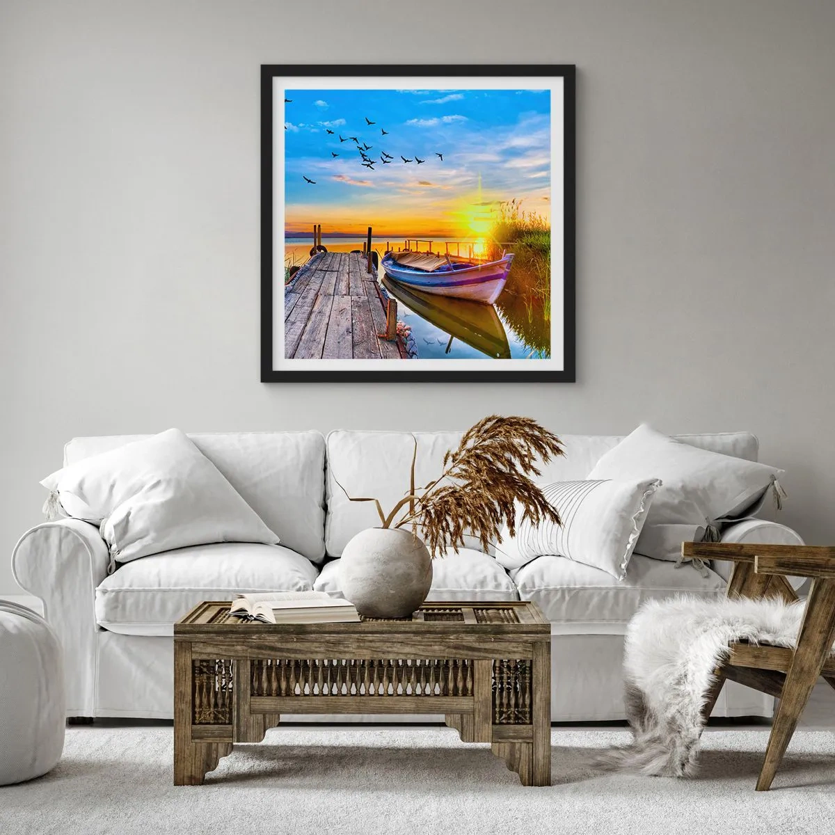Poster în ramă neagră - La revedere, până mâine - 30x30 cm