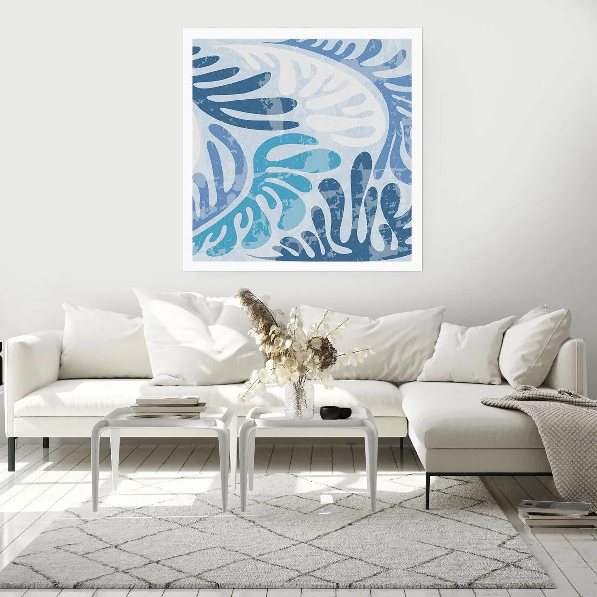 Poster - Ferigi albastre - 60x60 cm