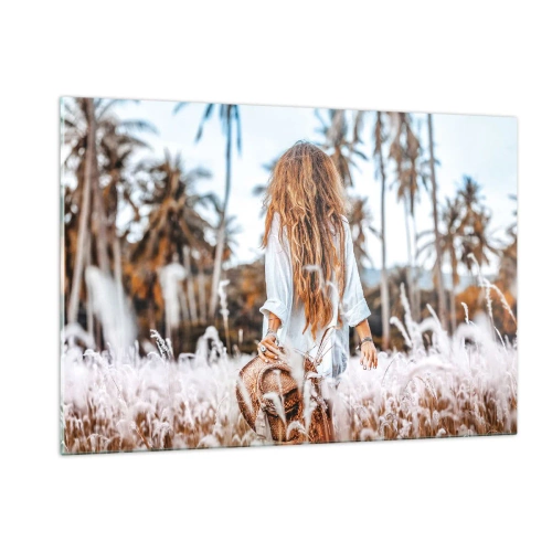 Tablou pe sticlă - Născută din puful de iarbă - 120x80 cm