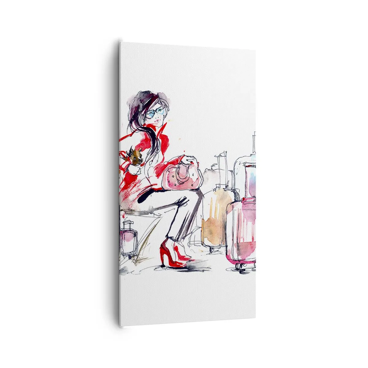 Tablou pe pânză - Să ne așezăm înainte de călătorie - 65x120 cm