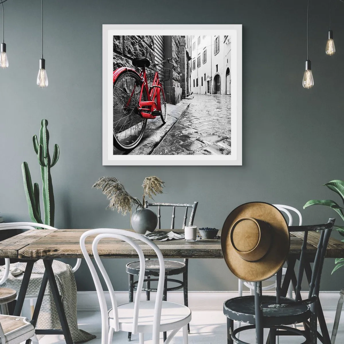 Poster în ramă albă - Adevărata frumusețe nu îmbătrânește - 40x40 cm