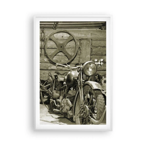 Poster în ramă albă - În șopronul unchiului Vlad - 61x91 cm