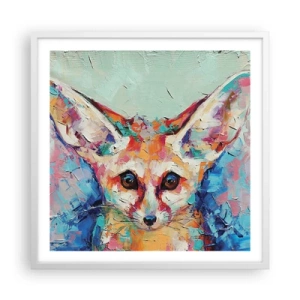 Poster în ramă albă - Sunteți gata pentru mine? - 60x60 cm