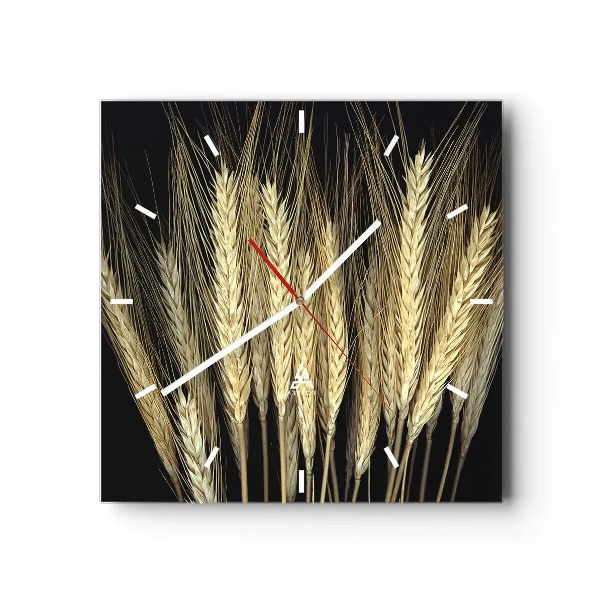 Ceas de perete - Ceas pe sticlă - Magie rustică - 30x30 cm