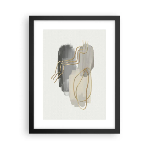 Poster în ramă neagră - Persistență și mișcare - 30x40 cm