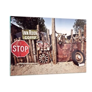 Tablou pe sticlă - Iar timpul s-a oprit - 120x80 cm